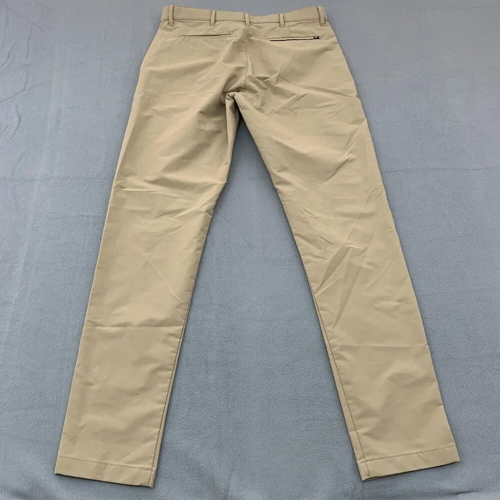Banana Republic Pants Mens Size 34x33 Khaki Golf Polyester 5 Pocket Wickening